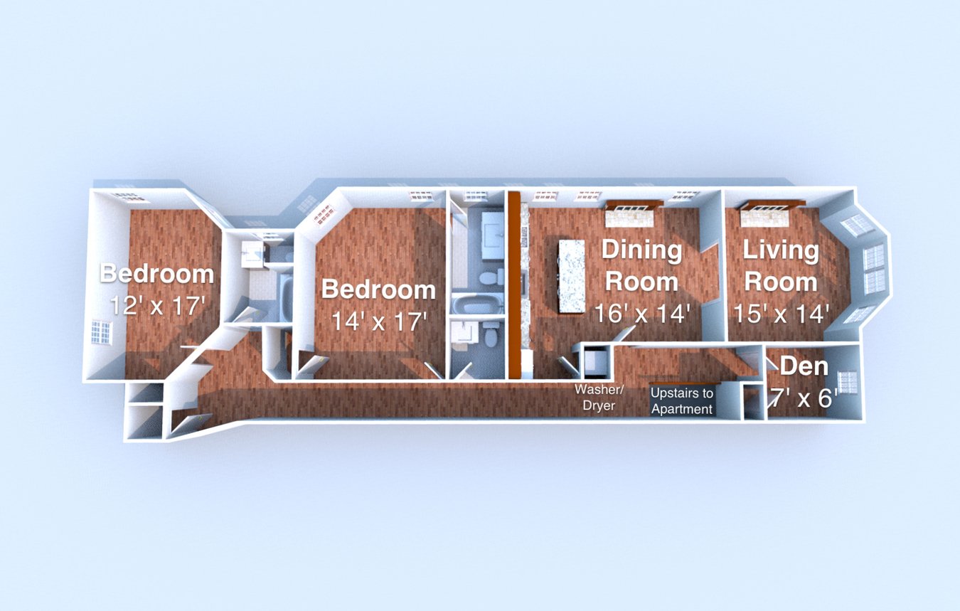 2 Bedrooms 3 Bathrooms Apartment for rent at Lauffer in Lafayette, IN
