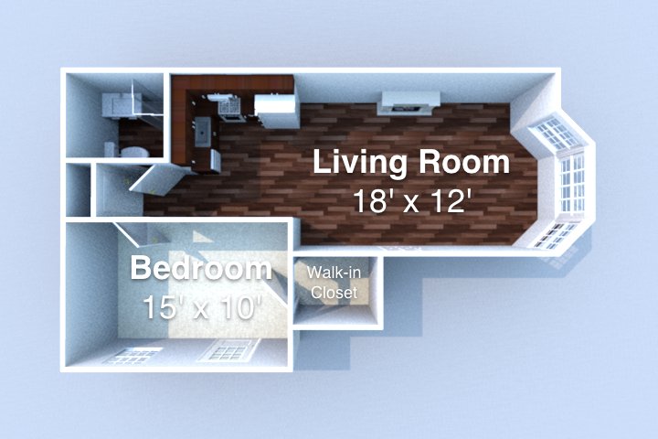 1 Bedroom 1 Bathroom Apartment for rent at Boniface in Lafayette, IN