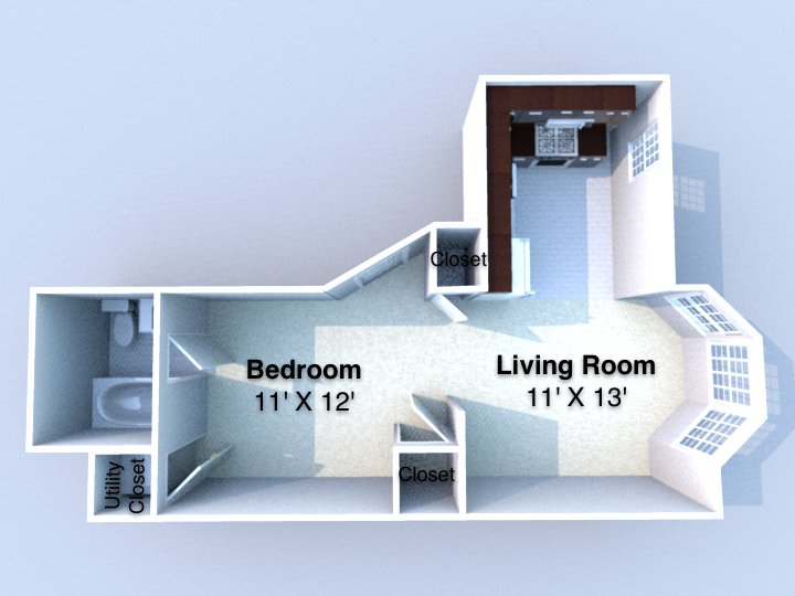 Studio 1 Bathroom Apartment for rent at Boniface in Lafayette, IN