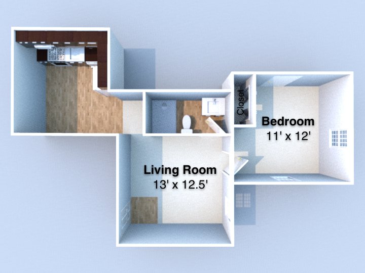 1 Bedroom 1 Bathroom Apartment for rent at Boniface in Lafayette, IN