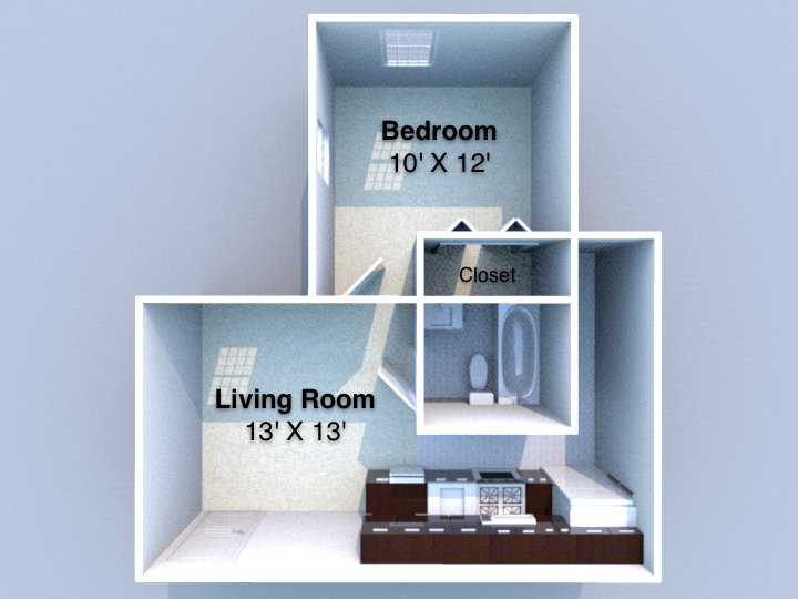 1 Bedroom 1 Bathroom Apartment for rent at Boniface in Lafayette, IN