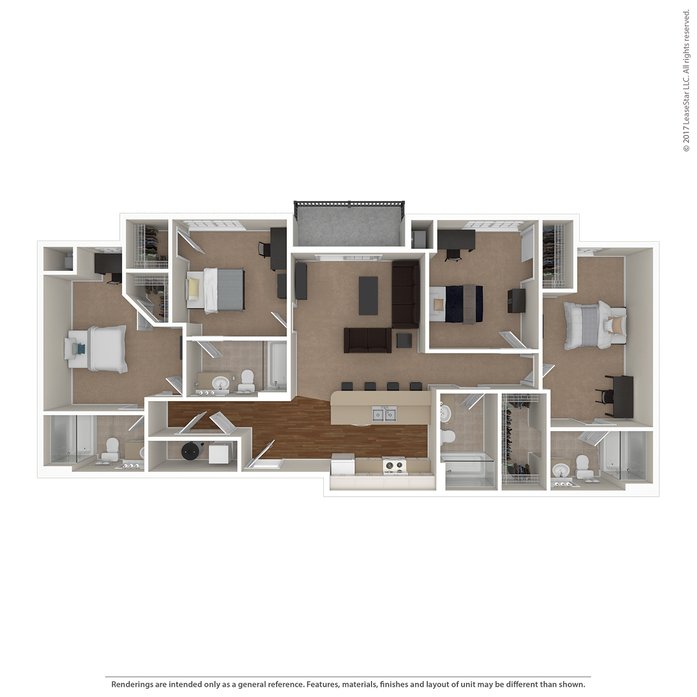 4 Bedrooms 4+ Bathrooms Apartment for rent at Norwich Flats in Columbus, OH