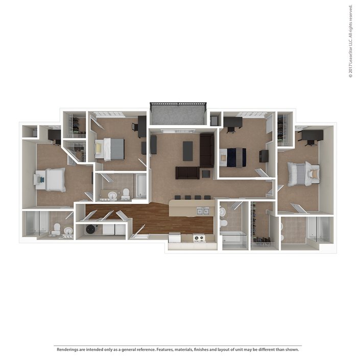 4 Bedrooms 4+ Bathrooms Apartment for rent at Norwich Flats in Columbus, OH