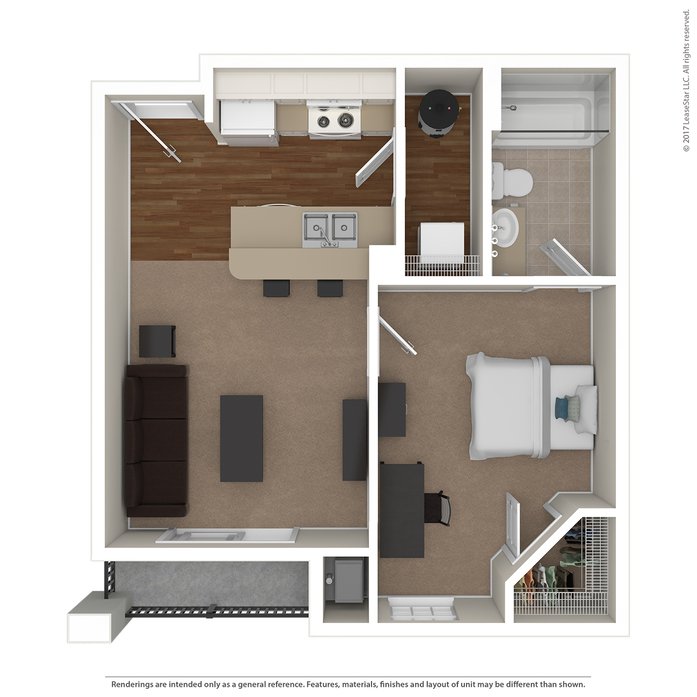 1 Bedroom 1 Bathroom Apartment for rent at Norwich Flats in Columbus, OH
