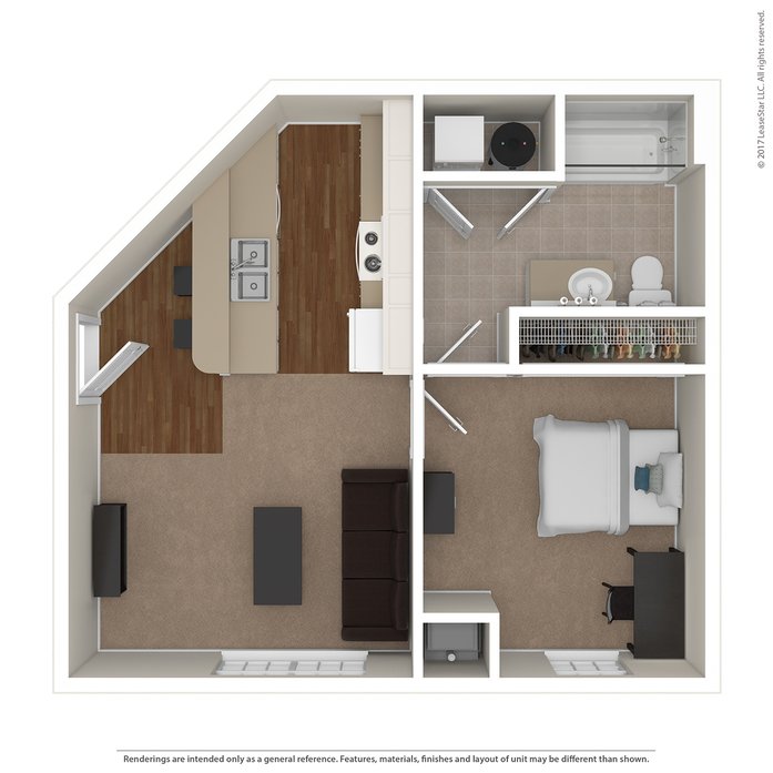 1 Bedroom 1 Bathroom Apartment for rent at Norwich Flats in Columbus, OH