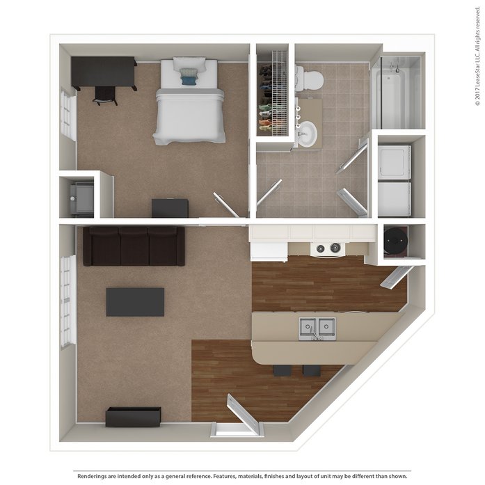 1 Bedroom 1 Bathroom Apartment for rent at Norwich Flats in Columbus, OH