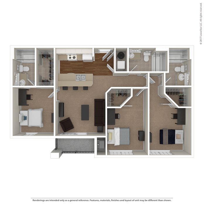 3 Bedrooms 3 Bathrooms Apartment for rent at Norwich Flats in Columbus, OH