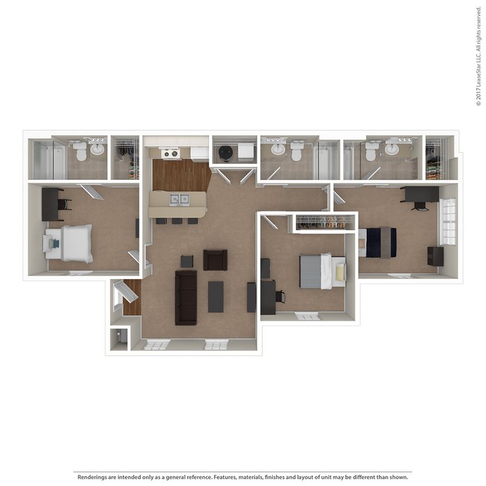 3 Bedrooms 3 Bathrooms Apartment for rent at Norwich Flats in Columbus, OH