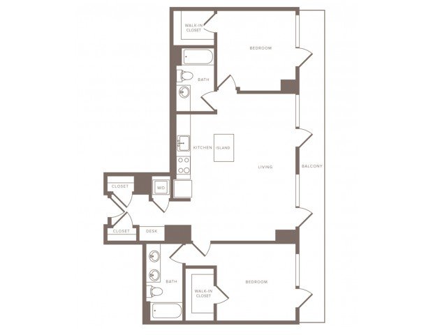 2 Bedrooms 2 Bathrooms Apartment for rent at Modera Midtown in Atlanta, GA