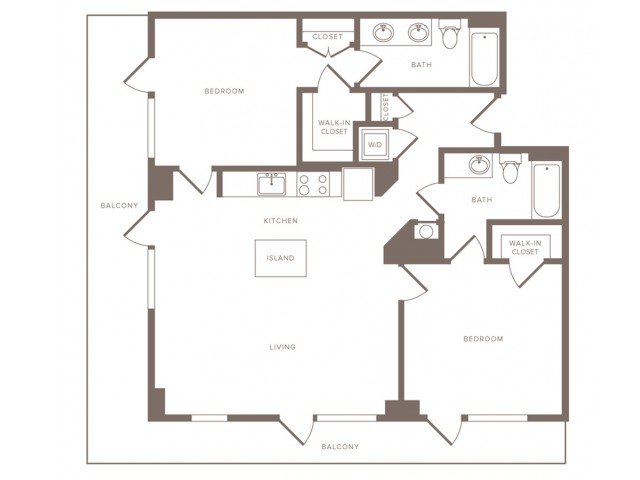 2 Bedrooms 2 Bathrooms Apartment for rent at Modera Midtown in Atlanta, GA