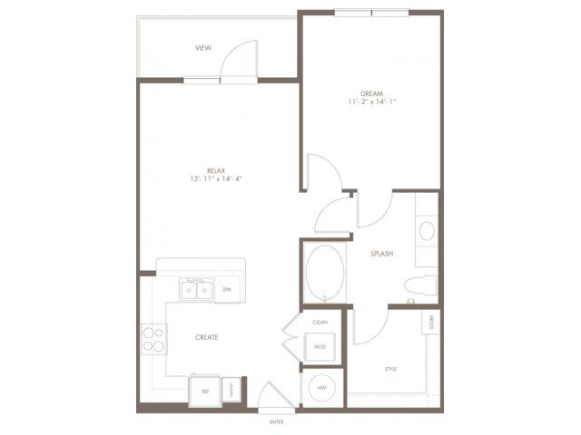 1 Bedroom 1 Bathroom Apartment for rent at Modera Flats in Houston, TX