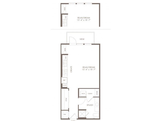Studio 1 Bathroom Apartment for rent at Modera Flats in Houston, TX