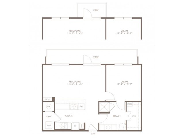 1 Bedroom 1 Bathroom Apartment for rent at Modera Flats in Houston, TX
