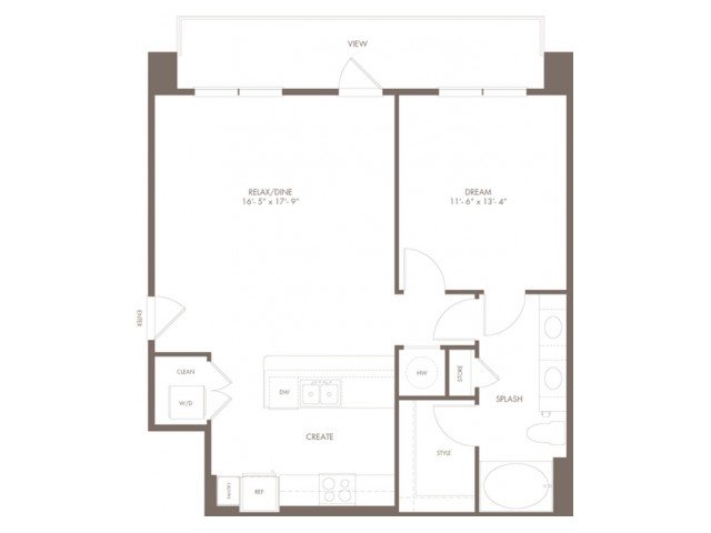 1 Bedroom 1 Bathroom Apartment for rent at Modera Flats in Houston, TX