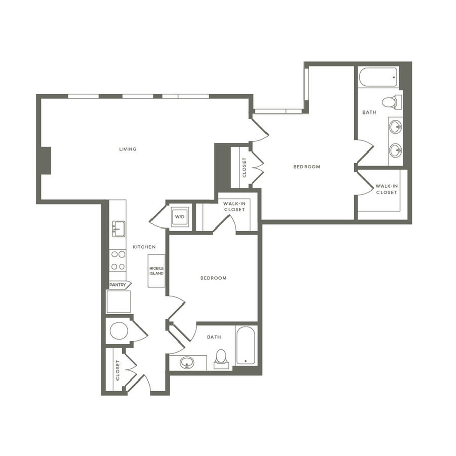 2 Bedrooms 2 Bathrooms Apartment for rent at Modera Buckhead in Atlanta, GA