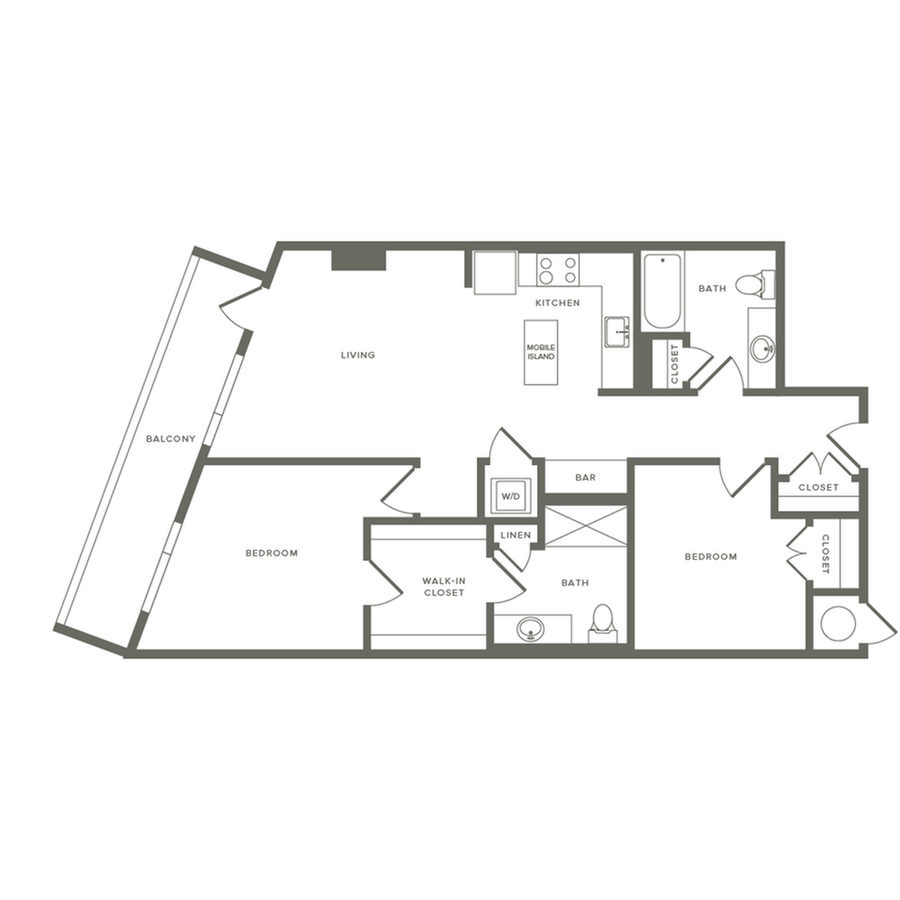 2 Bedrooms 2 Bathrooms Apartment for rent at Modera Buckhead in Atlanta, GA