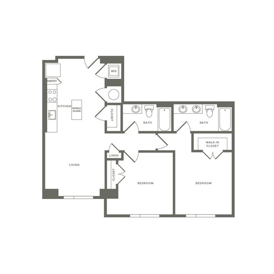 2 Bedrooms 2 Bathrooms Apartment for rent at Modera Buckhead in Atlanta, GA