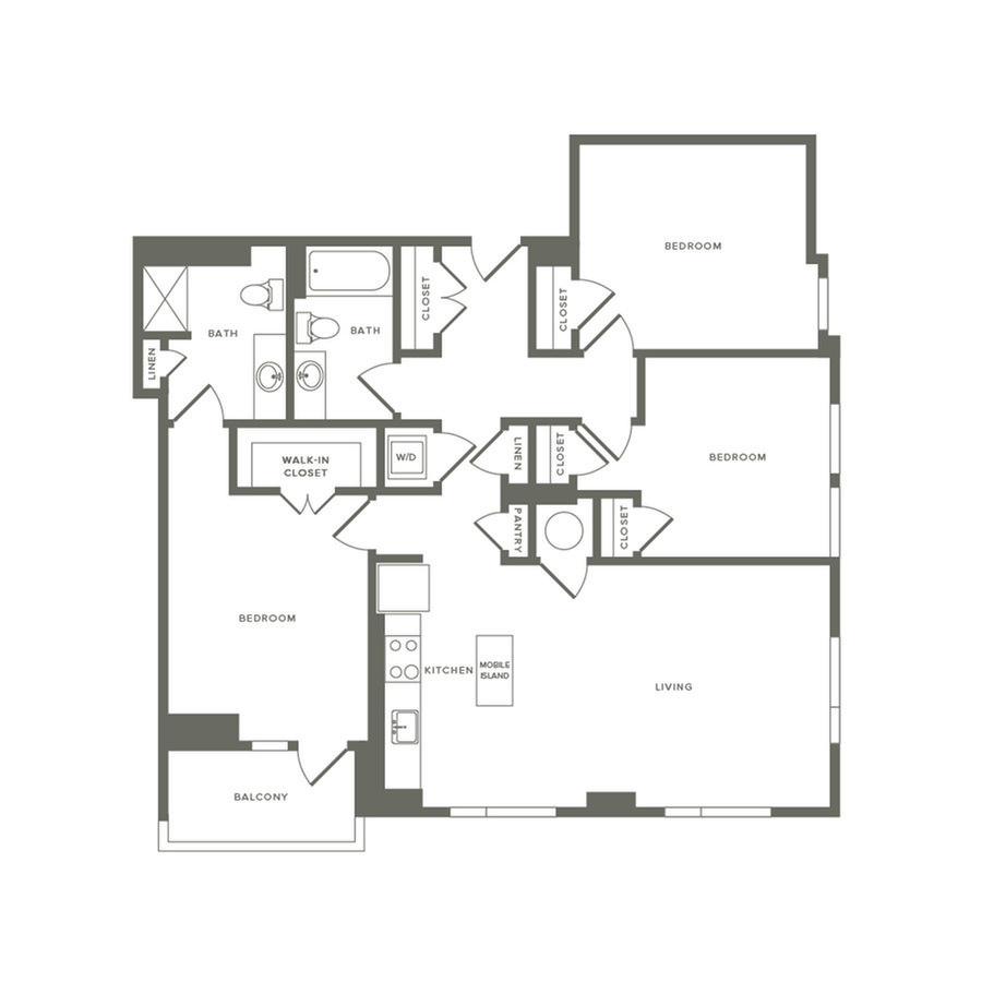3 Bedrooms 2 Bathrooms Apartment for rent at Modera Buckhead in Atlanta, GA
