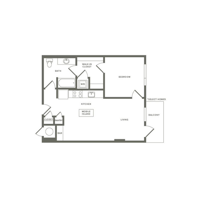 1 Bedroom 1 Bathroom Apartment for rent at Modera Buckhead in Atlanta, GA