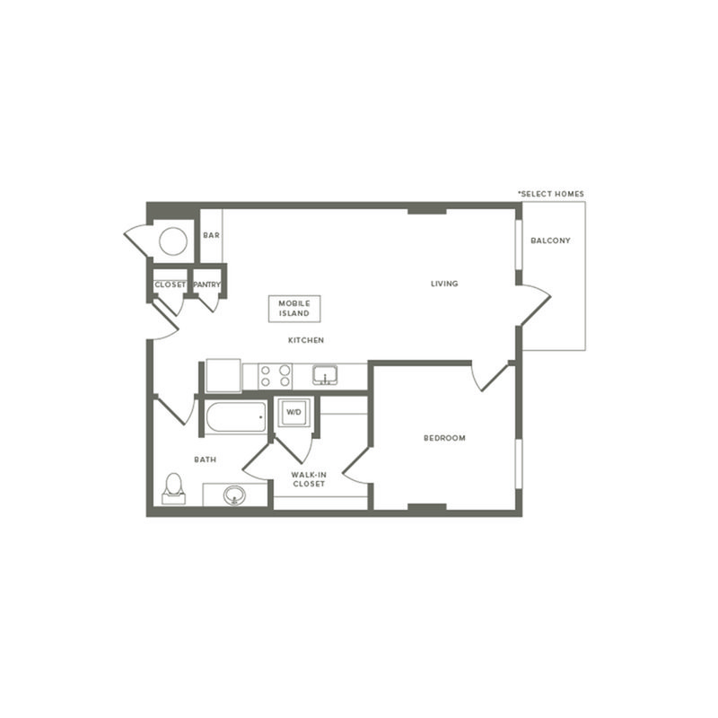 1 Bedroom 1 Bathroom Apartment for rent at Modera Buckhead in Atlanta, GA