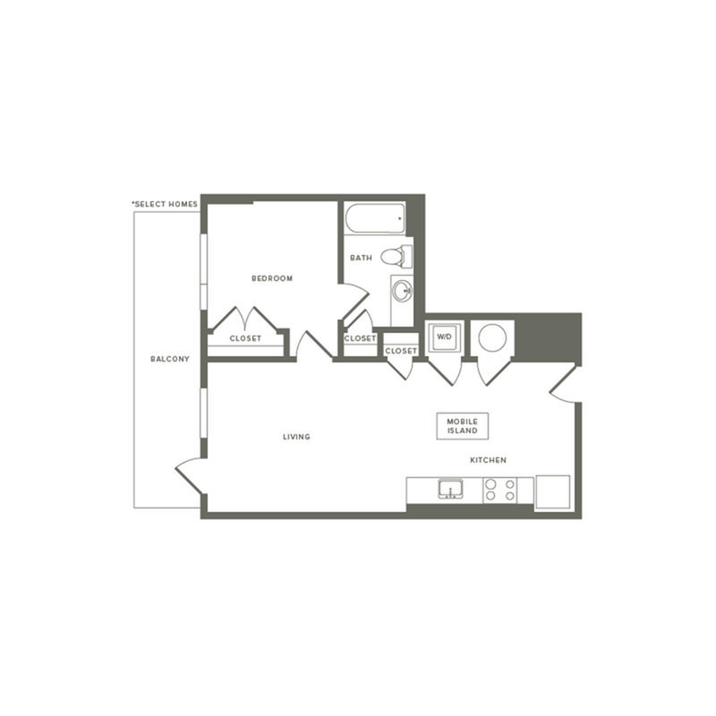 1 Bedroom 1 Bathroom Apartment for rent at Modera Buckhead in Atlanta, GA