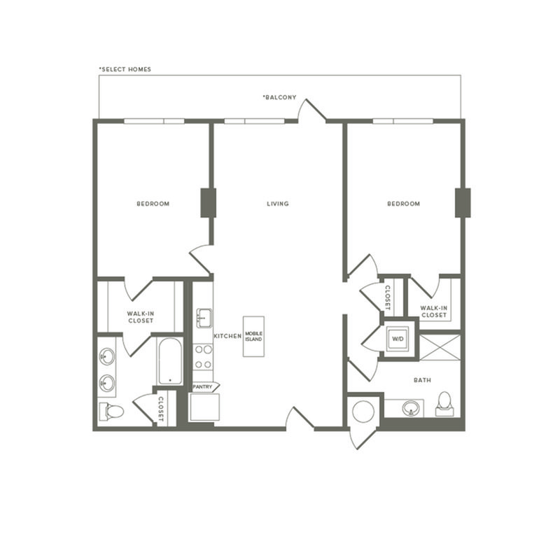2 Bedrooms 2 Bathrooms Apartment for rent at Modera Buckhead in Atlanta, GA
