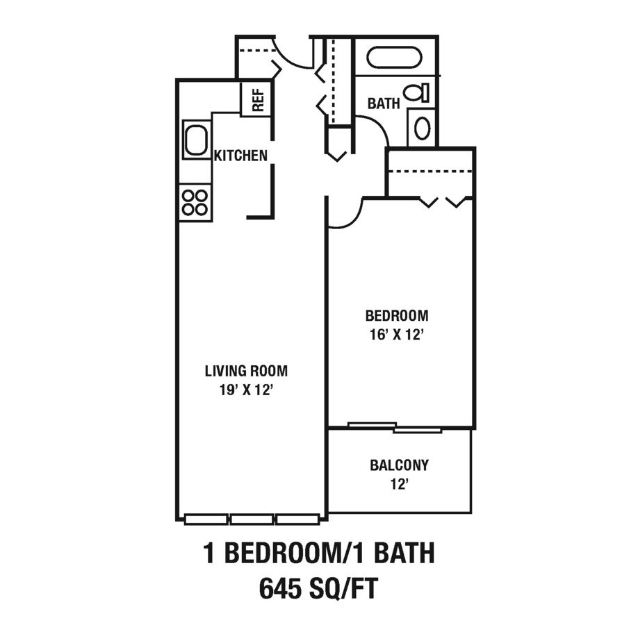 1 Bedroom 1 Bathroom Apartment for rent at CityView on Meridian in Indianapolis, IN