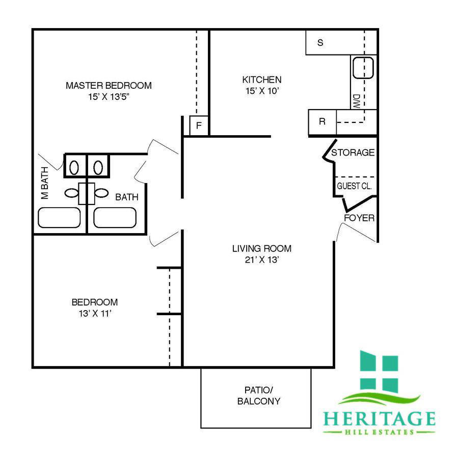 2 Bedrooms 2 Bathrooms Apartment for rent at Heritage Hill Estates Apartments in Cincinnati, OH