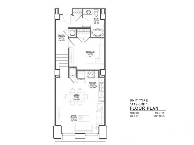 1 Bedroom 1 Bathroom Apartment for rent at Power & Light KC Apartments in Kansas City, MO