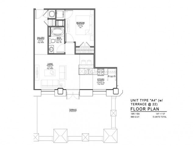 1 Bedroom 1 Bathroom Apartment for rent at Power & Light KC Apartments in Kansas City, MO