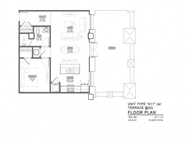 1 Bedroom 1 Bathroom Apartment for rent at Power & Light KC Apartments in Kansas City, MO