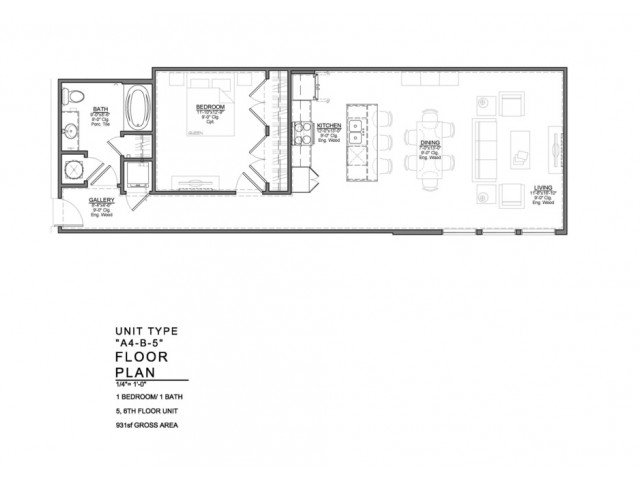 1 Bedroom 1 Bathroom Apartment for rent at Power & Light KC Apartments in Kansas City, MO