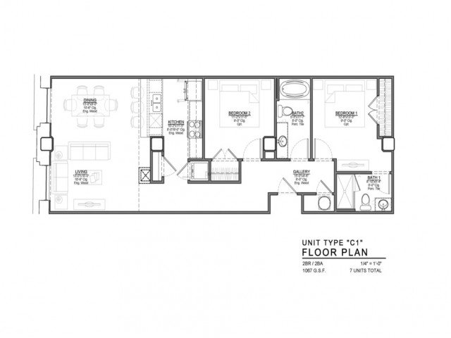 2 Bedrooms 2 Bathrooms Apartment for rent at Power & Light KC Apartments in Kansas City, MO