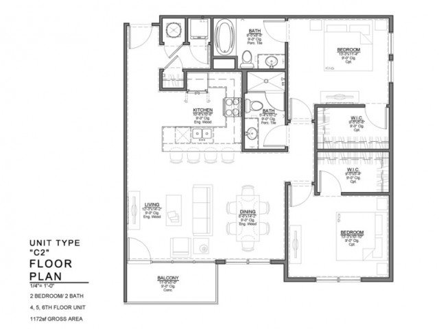 2 Bedrooms 2 Bathrooms Apartment for rent at Power & Light KC Apartments in Kansas City, MO