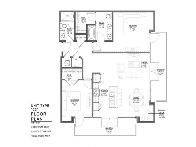 2 Bedrooms 2 Bathrooms Apartment for rent at Power & Light KC Apartments in Kansas City, MO