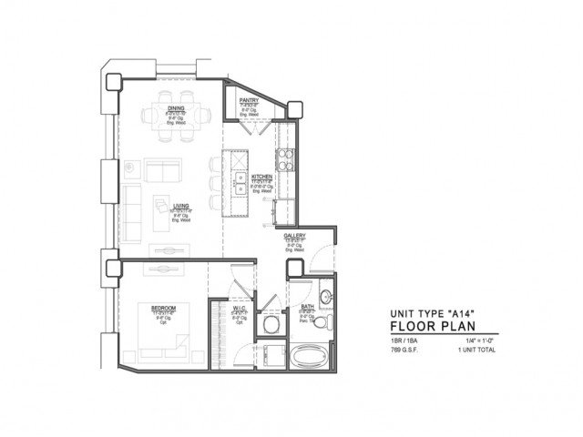 1 Bedroom 1 Bathroom Apartment for rent at Power & Light KC Apartments in Kansas City, MO