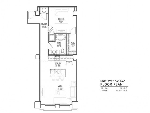 1 Bedroom 1 Bathroom Apartment for rent at Power & Light KC Apartments in Kansas City, MO