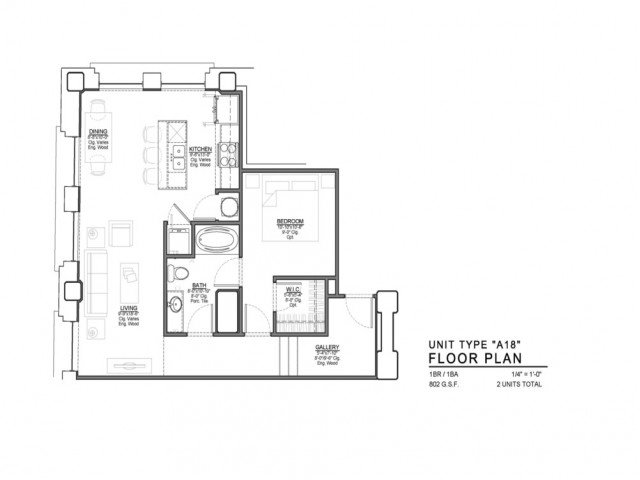 1 Bedroom 1 Bathroom Apartment for rent at Power & Light KC Apartments in Kansas City, MO