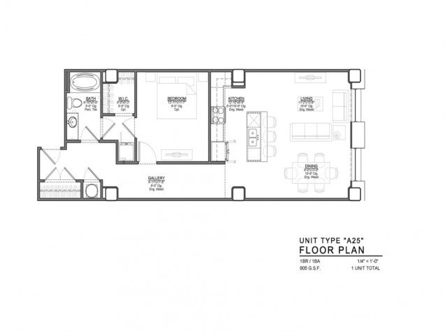 1 Bedroom 1 Bathroom Apartment for rent at Power & Light KC Apartments in Kansas City, MO