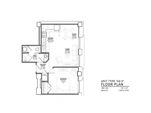 1 Bedroom 1 Bathroom Apartment for rent at Power & Light KC Apartments in Kansas City, MO