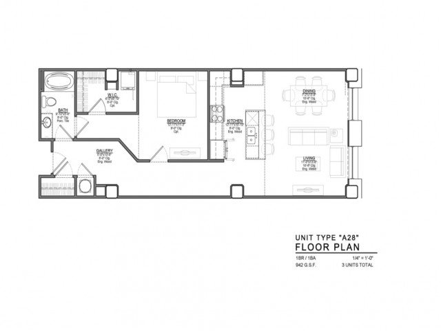 1 Bedroom 1 Bathroom Apartment for rent at Power & Light KC Apartments in Kansas City, MO