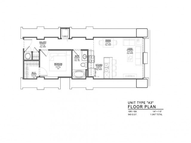 1 Bedroom 1 Bathroom Apartment for rent at Power & Light KC Apartments in Kansas City, MO