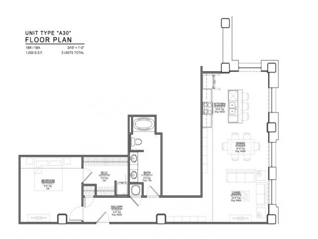 1 Bedroom 1 Bathroom Apartment for rent at Power & Light KC Apartments in Kansas City, MO