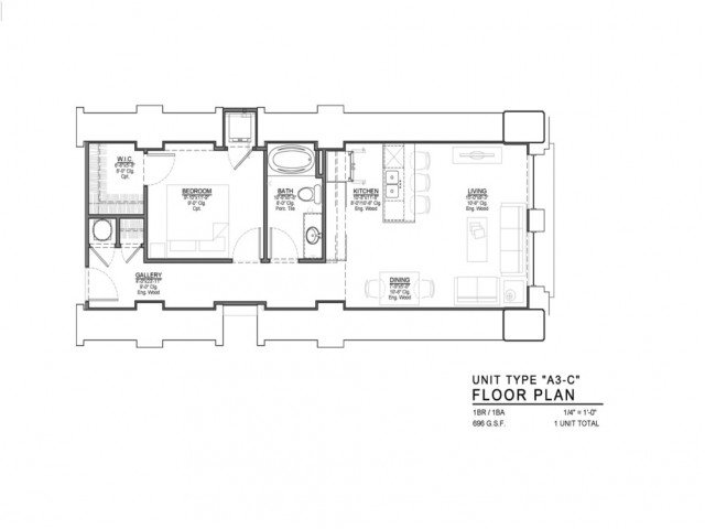 1 Bedroom 1 Bathroom Apartment for rent at Power & Light KC Apartments in Kansas City, MO
