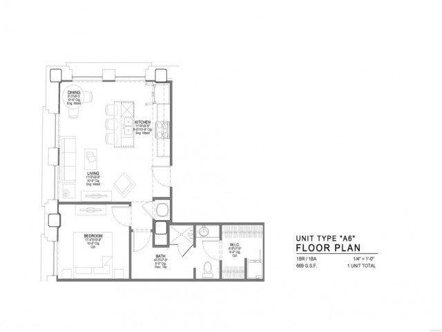 1 Bedroom 1 Bathroom Apartment for rent at Power & Light KC Apartments in Kansas City, MO