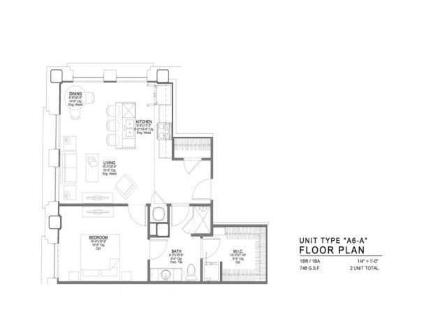 1 Bedroom 1 Bathroom Apartment for rent at Power & Light KC Apartments in Kansas City, MO