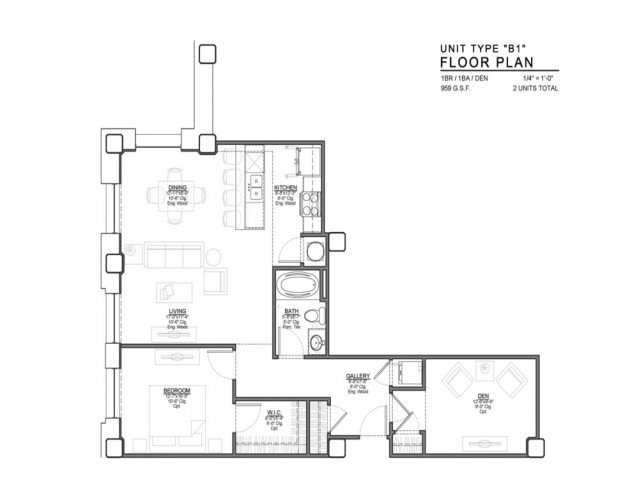 1 Bedroom 2 Bathrooms Apartment for rent at Power & Light KC Apartments in Kansas City, MO