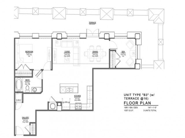 1 Bedroom 2 Bathrooms Apartment for rent at Power & Light KC Apartments in Kansas City, MO