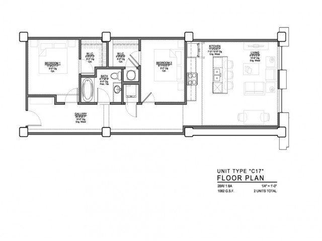 1 Bedroom 2 Bathrooms Apartment for rent at Power & Light KC Apartments in Kansas City, MO