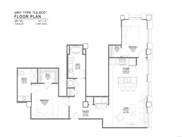 2 Bedrooms 2 Bathrooms Apartment for rent at Power & Light KC Apartments in Kansas City, MO